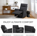 COLAMY Swivel Recliner Chair with Footrest, High Back with Double-Layer Cushion, Glider Recliner for Nursery & Living Room, Bedroom, Dark Grey by TinyTreasures Baby Boutique