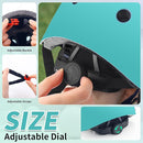 Adjustable Kids Bike Helmet with Knee & Elbow Pads Set, Color Gradient Design for Boys and Girls Aged 3-14+, for Skateboarding, Scooter, Roller & Inline Skating, Longboard by TinyTreasures Baby Boutique