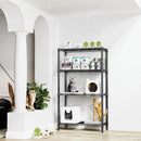 1000 lbs 4 Tier Shelf Metal Storage Shelves Shelving Wire Rack Heavy Duty Closet Organizers for Garage Kitchen Bathroom Laundry Black 13.8" D x 35.4" W x 59.5" H by CozyNest Decor