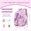 Kids Backpack for Girls School Bags for Middle School Students Book Bag for Elementary Primary Kawaii Ita Backpack, Purple Butterfly by TinyTreasures Baby Boutique