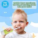Kids Battery-Powered Electric Toothbrush for Toddler Ages 2-10, Extra Soft Bristles with 3 Cleaning Modes, 2-Min LED Timer IPX7 Waterproof Deep Clean by TinyTreasures Baby Boutique