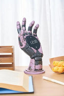 Cyberpunk Mechanical Hand Digital Alarm Clock, Steampunk Resin Statue, Desk Decor by CozyNest Decor