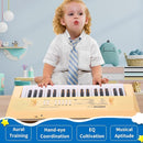 Kids Piano Keyboard, 37 Keys Portable Music Keyboard Early Learning Educational Electronic Music Piano Instrument Toys for 3 4 5 6 Year Old Boys and Girls (Yellow) by TinyTreasures Baby Boutique