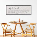 LuZhiQiang Holy Spirit You are Welcome Here Wall Decor 40"X15" Quote Christian Bible Verse Scripture Religious Art Wall Sign (Black) by CozyNest Decor