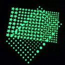 1230 PCS Glow in The Dark Stars Wall Stickers, 3D Adhesive Dots Decor Starry Sky Decor for Kids Bedroom or Birthday Gift,Beautiful Wall Decals (Green) by TinyTreasures Baby Boutique