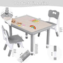 Toddler Table and Chair Set, Height Adjustable-Upgrade Kids Table and 2 Chairs for Ages 3-8, Multi-Activity Toddler Play Table with Graffiti Desktop for Home/Daycare/Classroom by CozyNest Decor