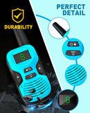 Walkie Talkies for Kids Long Range - Kid Walkie Talkies with Replaceable Shell Backlit LCD Flashlight 3 Miles Range - Toys for 5-7 Year Old Boys and Girls (2 Pack - Rechargeable) by TinyTreasures Baby Boutique