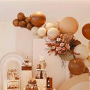 130pcs Coffee Brown Balloons Different Sizes 18" 12" 10" 5" Tan Latex Balloon Garland Arch Kit for Birthday Baby Shower Graduation Wedding Gender Reveal Anniversary Party Decorations by CozyNest Decor