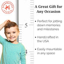 Wooden Ruler Growth Chart for Kids, Boys and Girls - Height Chart & Height Measurement for Wall - Kids Nursery Wall Decor and Room Hanging Wall Decor - Love Grows Here - White by TinyTreasures Baby Boutique