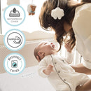 Organic Cotton 2-Sided Crib Mattress | Waterproof Washable Protector w/Ventilated Foam Lining | Light 2-in-1 Baby Mattress w/Firm Support for Infant & Soft CertiPUR Foam for Toddler | 52x27.5x4” by TinyTreasures Baby Boutique