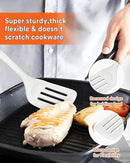 Kitchen Utensils Set, 13PCS Silicone Cooking Utensils, Heat Resistant Kitchen Utensil Spatula Set for Nonstick Cookware, Wooden Handles Kitchen Gadgets Tools Set by CozyNest Decor