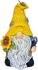 Garden Gnomes Outdoor Decor Solar Gnomes Statues with Butterfly Bee Sunflower Led Lighted Dwarf Outside Decorations for Yard Patio Lawn Ornaments Gifts for Women Mom by CozyNest Decor