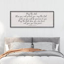 LuZhiQiang Numbers 6:24-26 Scripture Wall Art 40"x15" May The Lord Bless You And Protect You Sign Bible Verses Christian Home Wall Decor (Black) by CozyNest Decor