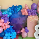 Blue Purple Balloons 60 Pcs 12 Inch Pink Light Purple Peacock Blue Latex Party Balloons for Kid Cartoon Theme Birthday Baby Shower Party Decorations Supplies by CozyNest Decor