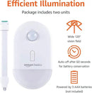Amazon Basics Color Changing LED Toilet Bowl Motion Sensor Light, Battery Operated, 2 Pack, White by GreenHaven Gardens
