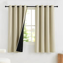 NICETOWN 100% Blackout Curtains for Bedroom, Thermal Insulated Window Curtains 63 Inch Length 2 Panels Set, Grommet Top Drapes for Living Room, 52" W x 63" L, Cream by TinyTreasures Baby Boutique