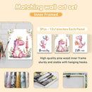 Custom Baby Crib Bedding Set - 5 Pcs Personalized Name Pink Dinosaurs Crib Set for Infants Toddlers Girls - Soft Double Layer Nursery Bedding Set - Customized Present for Birthday Baby Shower by TinyTreasures Baby Boutique