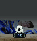 LEXiBOOK - Soccer Ball Digital Alarm Clock with Night Light Snooze, Clock, Luminous Soccer Ball, Black Colour - RL800FO by TinyTreasures Baby Boutique