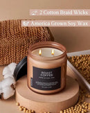 M&SENSE Coffee Candles Scented Strong, 2 Wick 11.6oz 70 Hours Burning Time Organic Natural Soy Wax Candle for Bedroom Kitchen Home Decor, Housewarming Gift for Men and Women by CozyNest Decor
