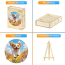 Jigfoxy Wooden Puzzles for Adults, Running Puppy Wood Puzzles Adult, Unique Animal Shape Wooden Jigsaw Puzzles for Adults, Birthday Gifts for Puzzle Lovers, Family, Friend (S-8 * 8.3in-108pcs) by TinyTreasures Baby Boutique
