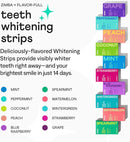 Zimba Teeth Whitening Strips 3-Pack Sampler Bundle | Watermelon, Cherry, Mint | Vegan Whitening Strips, Enamel Safe Teeth Whitening, Hydrogen Peroxide Tooth Whiteners by CozyNest Decor