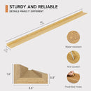 Floating Picture Ledge Shelves for Wall Set of 2, 95 Inches Picture Ledge Shelf with Long Large Nursery Book Shelf for Toys Storage Kids Bookshelf Wall Mounted Living Room Bedroom Decor Frames, Oak by TinyTreasures Baby Boutique