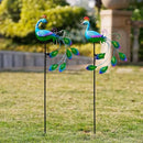 DREAMSOUL 2 Pack Peacock Solar Lights Outdoor Waterproof, Metal Outdoor Solar Lights for Yard Garden Peacock Decor by GreenHaven Gardens
