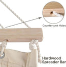 SUNCREAT Double Outdoor Hammock with 15 ft Stand, Standing Patio Hammocks for Outside, Beige by GreenHaven Gardens