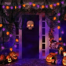 26FT LED Halloween Lights Outdoor, C7 Orange and Purple Halloween Stirng Lights with 50 LED Bulbs, Plug-in Outdoor Halloween Decorations Lights Waterproof for Halloween Patio Outdoor Party Yard Garden by GreenHaven Gardens