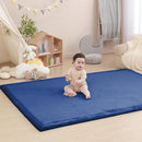 Baby Play Mat for Floor,1.3" Thick Memory foam Tummy Time Mat,Soft Coral Velvet Nursery Rug,Extra Large Non Slip for Toddlers,Infants,kids by TinyTreasures Baby Boutique