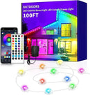 100ft Permanent Outdoor Light,RGB Eaves Lights with App Control Remote,DIY IP67 Waterproof Under Eave Lighting,Outside led Lights for Christmas,Garden,House Decorations by GreenHaven Gardens