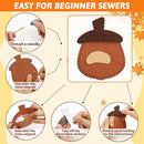 ZOIIWA 16 Sets Fall Sewing Kit Autumn DIY Stuffed Craft Kit Fall Pumpkin DIY Sewing Set for Kids Thanksgiving Felt Ornaments Decorations for Beginners Educational Craft Toys Gifts for Boys Girls by TinyTreasures Baby Boutique