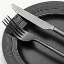 KINGSTONE Black Silverware Set, 20-Piece Forged Flatware Set Cutlery Set Premium Stainless Steel, Service for 4, for Kitchen, Home, Wedding, Party, Mirror Polished and Dishwasher Safe by CozyNest Decor