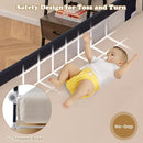 BABY JOY Bed Rails for Toddlers, Extra Long, Swing Down Safety Bed Guard for Convertible Crib, Folding Baby Bedrail for Kids Twin, Double, Full Size Queen & King Mattress (71", Dark Gray) by TinyTreasures Baby Boutique