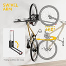monTEK Swivel Bike Wall Mount, No Heavy Lifting Required Bike Wall Mount, Bike Hangers for Garage, Space-Saving Bike Rack Garage, Easy to Load and Unload, Bike Hanger Can Hold Up to 77 lbs, 4 Pack by GreenHaven Gardens