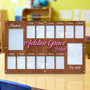 Personalized My First Year Photo Frame | 12 Months Picture Frame For Baby First Year | Displays Two 4x6 Photo and Twelve 2x3 Pictures | Birthday Party Decor Newborn Memory Keepsake, Style MP3 by TinyTreasures Baby Boutique