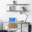 Sorbus Floating Shelves for Wall - 35 Inch Long Bathroom Shelves, Wall Decor for Bedroom, Kitchen, Living Room & Book Storage - Mounted Floating Shelf with Invisible Brackets (Gray, 2 Pack) by CozyNest Decor