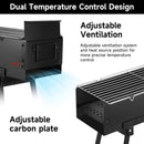 Charcoal Grills Commercial Quality Portable Multiple Size Hibachi BBQ Lamb Skewer Folded Camping Barbecue Grill for Backyard Party Picnic Travel Outdoor Cooking Use(31.6x7.1x5.1 inch),BLACK by GreenHaven Gardens