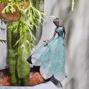 Guichifun Fairy Statue Collection Home Decoration - Leaf Angel Girls Resin Home Garden Decor for Outside or Inside Rustic Fairy Garden Outdoor Yard Figurines Gifts for Women 8.5 x 5.25 x 12 Inch by CozyNest Decor