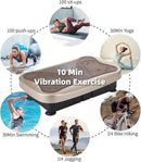 Vibration Plate Fitness Platform Whole Body Exercise Machine with 120 Speed Levels, Lymphatic Drainage, Fat Burning, and Weight Loss, Perfect for Women, Men, and Home Gym Exercise by CozyNest Decor