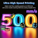 FLASHFORGE Rapid PLA Filament 1.75mm Luminous Purple, 500mm/s High Speed Printing, Glow in The Dark 3D Printer Filament 1kg Spool, Dimensional Accuracy +/- 0.02mm, Brilliant, Long-Lasting Glow by TinyTreasures Baby Boutique