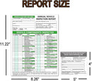 Annual Vehicle Inspection Report Form Dot Annual Inspection Forms and Stickers, 25-pk 3-Ply Carbonless Adhesive Vinyl Label 2-Ply, Driver Vehicle Inspection Report Book for Truck Drivers by GreenHaven Gardens