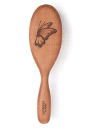 Desert Breeze Natural Wood Bristle Hair Brush, Gentle Scalp Massage, Pear Wood Handle, Made in Germany, For All Hair Types, Rounded Wooden Pins, Anti-Static by CozyNest Decor