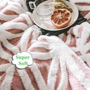UKELER Luxury Soft Sherpa Throw Blanket Comfort Fuzzy Soft Sherpa Fleece Blanket for Bed/Couch/Sofa/Office/Camping, 60'' x 50'', Pink by CozyNest Decor