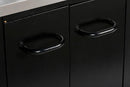 MASTER COOK 4 Burner Gas Grill, 52,000BTU Cabinet Style Grill, Propane Grill with Side Burner, Built with Stainless Steel (Black) by GreenHaven Gardens