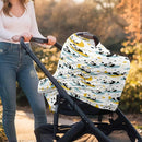 Binienty Cartoon Panda Carseat Cover for Baby Breathable Stretchy Baby Carseat Covers Lightweight Cartoon Car Seat Covers Infants Car Canopies by TinyTreasures Baby Boutique
