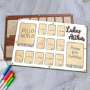 Personalized My First Year Photo Frame | 12 Months Picture Frame For Baby First Year | Displays Two 4x6 Photo and Eleven 2x3 Pictures | Birthday Party Decor Newborn Memory Keepsake, Style MP1 by TinyTreasures Baby Boutique