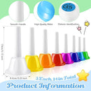 Fabbay 24 Pcs 8 Note Hand Bells Set Musical Handbells for Kids Colorful Diatonic Metal Bells Toy Percussion for Kids Toddlers Children Musical Teaching Church Chorus Wedding Family Birthday Party by TinyTreasures Baby Boutique