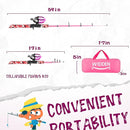 Kids Fishing Pole, Portable Telescopic Kids Fishing Poles for Boys and Girls, Fishing Rod and Reel Combo Kit with Tackle Box, and Fishing Net, Best Fishing Pole for Toddler Youth by TinyTreasures Baby Boutique