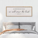LuZhiQiang As For Me And My House We Will Serve The Lord Wall Decor Sign 40"X15" Bible Verse Religious Scripture Wall Art (Wood) by CozyNest Decor